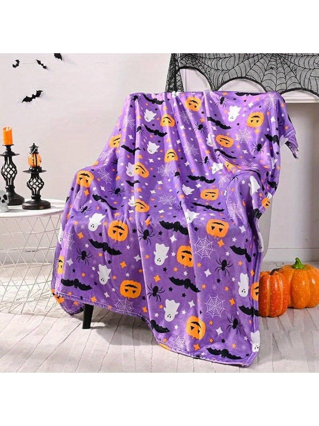 Wrap yourself in festive fun with this Cozy Cute Purple Halloween Throw Blanket. Made from soft flannel, it adds a playful pop of purple to your space while keeping you warm and comfy all year round. Perfect for snuggling during spooky movie nights or as a charming seasonal accent, this decorative blanket brings cozy vibes and Halloween spirit together in one delightful package.