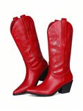 Color option view of Western Boots for Women – Vintage Cowgirl Style with Chunky Heels and Embroidery for western boot styling