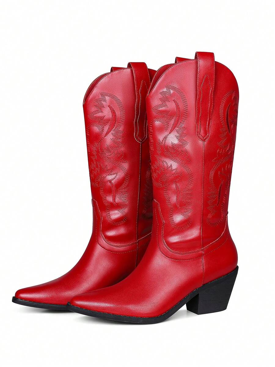 Outsole view of Western Boots for Women – Vintage Cowgirl Style with Chunky Heels and Embroidery for western boot styling