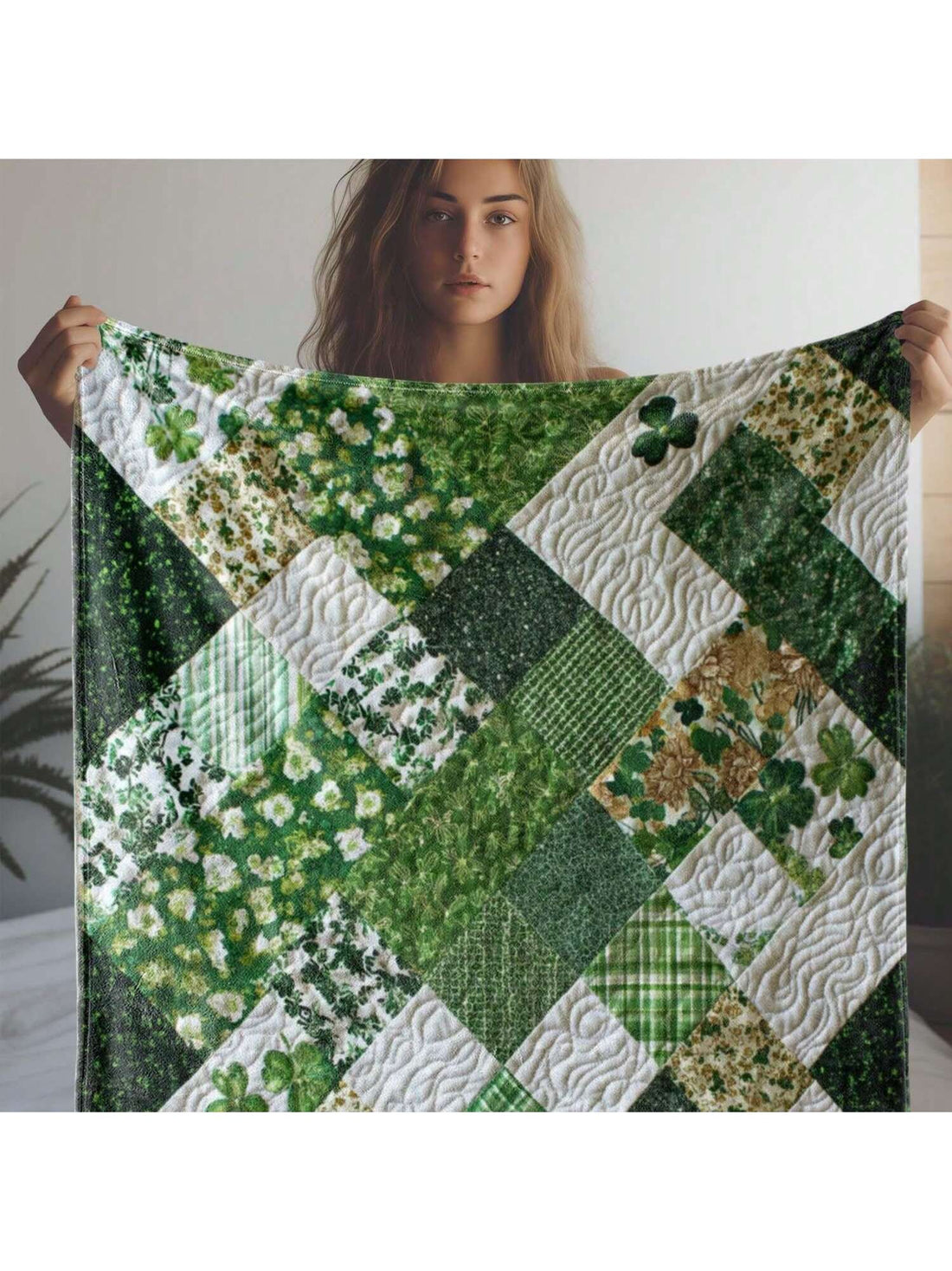 Celebrate St. Patrick’s Day in cozy style with this Clover Plaid Flannel Blanket! Soft and warm, it’s perfect for snuggling on the sofa, adding charm to your bed, or staying comfy in the car, office, or even camping. Lightweight yet snug, this versatile blanket keeps you comfy all year round with a playful nod to the luck of the Irish. Wrap yourself in festive fun wherever you go!