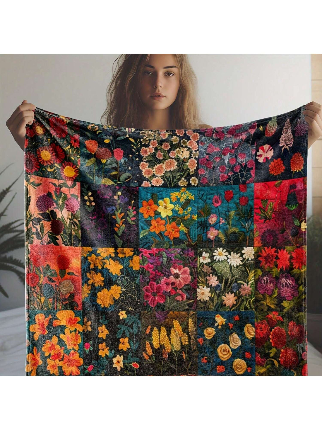 Wrap yourself in warmth and whimsy with our colorful vintage floral plant print flannel blanket! Soft and cozy, it’s perfect for snuggling up at home or adding a pop of charm on the go. Lightweight yet snug, this blanket keeps you comfy through every season, making it your new favorite companion for picnics, movie nights, or lazy afternoons. Brighten your space and your mood with this playful, timeless design!