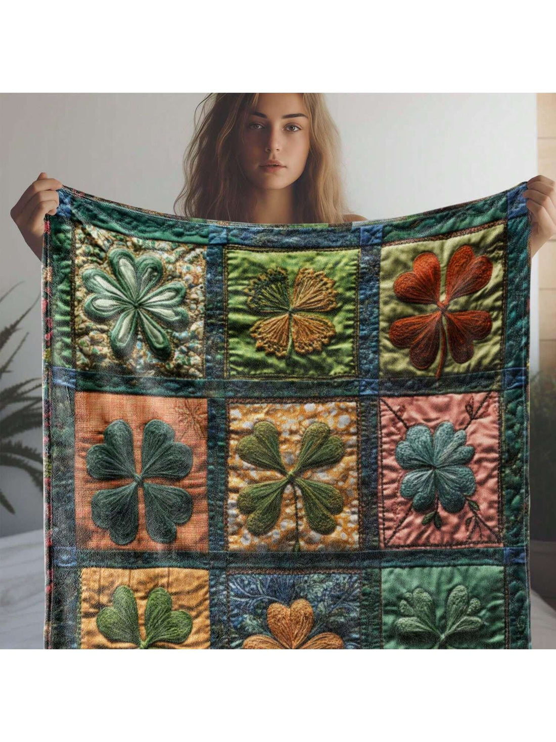 Wrap yourself in luck and comfort with our Retro St. Patrick's Day Four-Leaf Clover Blanket! Made from soft flannel, this cozy shawl is perfect for adding a festive touch whether you're at home, in the office, or enjoying the outdoors. Its charming vintage design brings a playful spirit to chilly days, keeping you warm and lucky all season long.