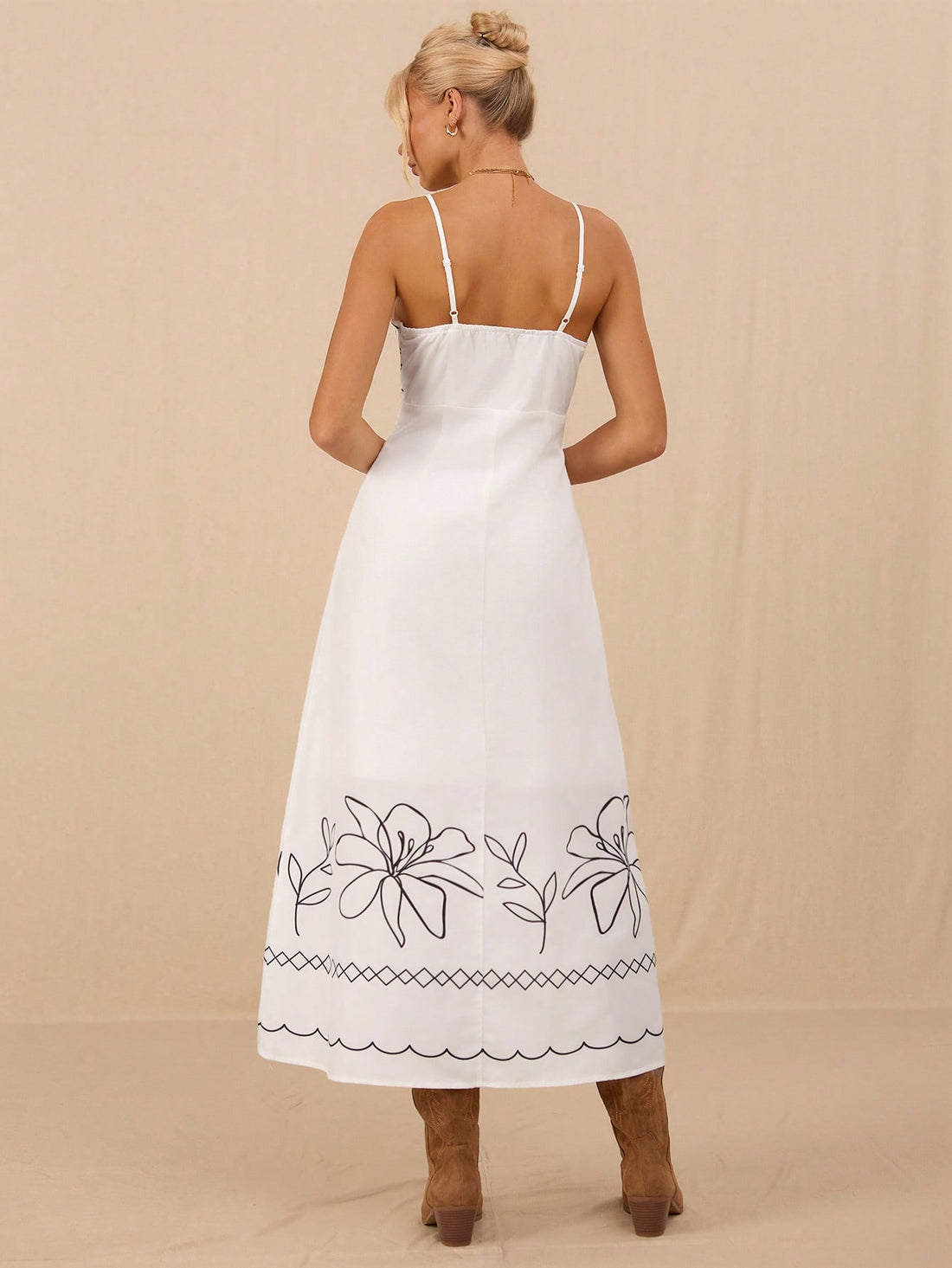 Step out in style with this chic white maxi dress that effortlessly transitions from sunny beach days to elegant evening events. Its flowing silhouette keeps you comfortable and cool, while the versatile design lets you dress it up or down with ease. Perfect for those who love a playful yet sophisticated look, this dress is your go-to for making every occasion feel special.