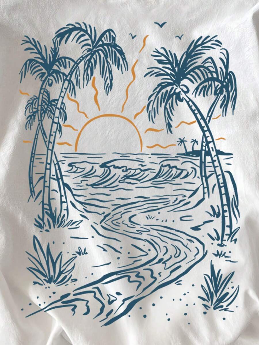 Stay cool and stylish all summer long with this Casual Summer Women's Letter Print Loose Fit Round Neck T-Shirt. Its relaxed fit and soft fabric keep you comfortable, while the playful letter print adds a fun touch to any outfit. Perfect for sunny days, this tee pairs effortlessly with shorts or jeans for easygoing vibes.