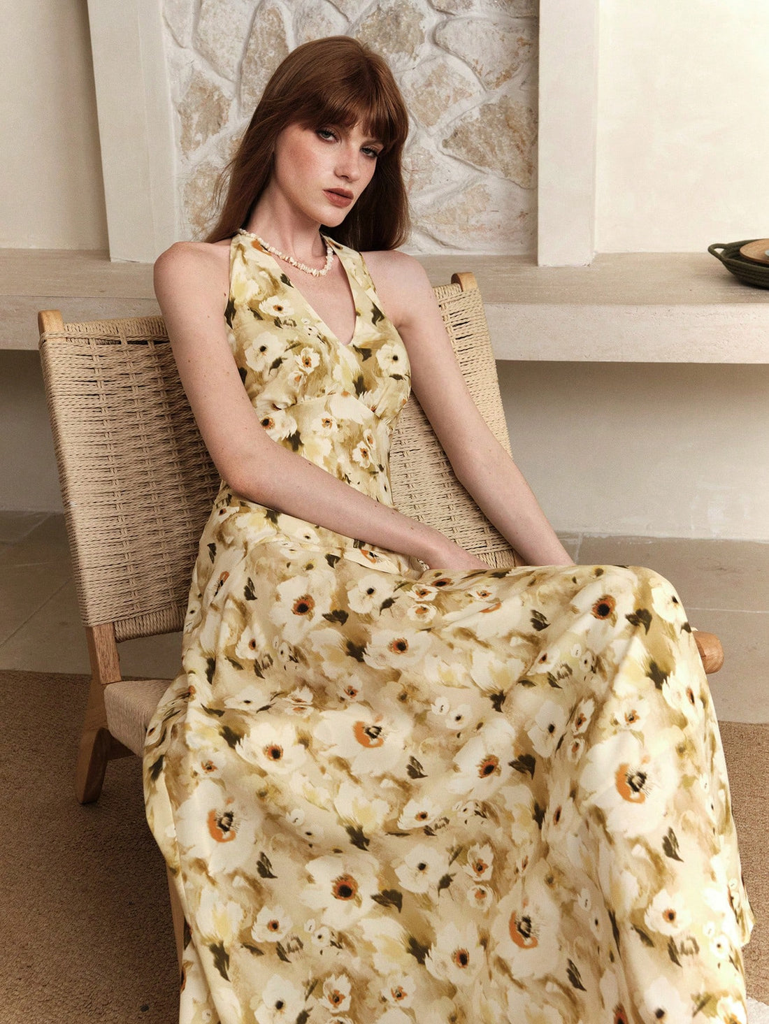 Step into sunshine with this Chic Butter Yellow Floral Maxi Dress. Featuring a deep V-neck and a daring backless design, it’s perfect for turning heads on vacation or any sunny day out. The flowing maxi length and vibrant floral pattern bring a playful, breezy vibe that keeps you comfortable and stylish from beach strolls to evening cocktails. Embrace effortless charm and let your summer adventures begin!