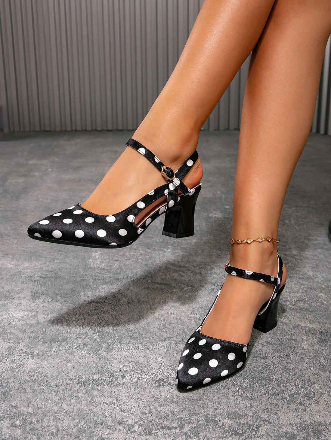 Step into summer fun with these chic black polka dot sandals! Featuring a trendy thick heel and easy slip-on design, they add a playful touch to any outfit while keeping you comfortable all day long. Perfect for sunny days and stylish adventures!