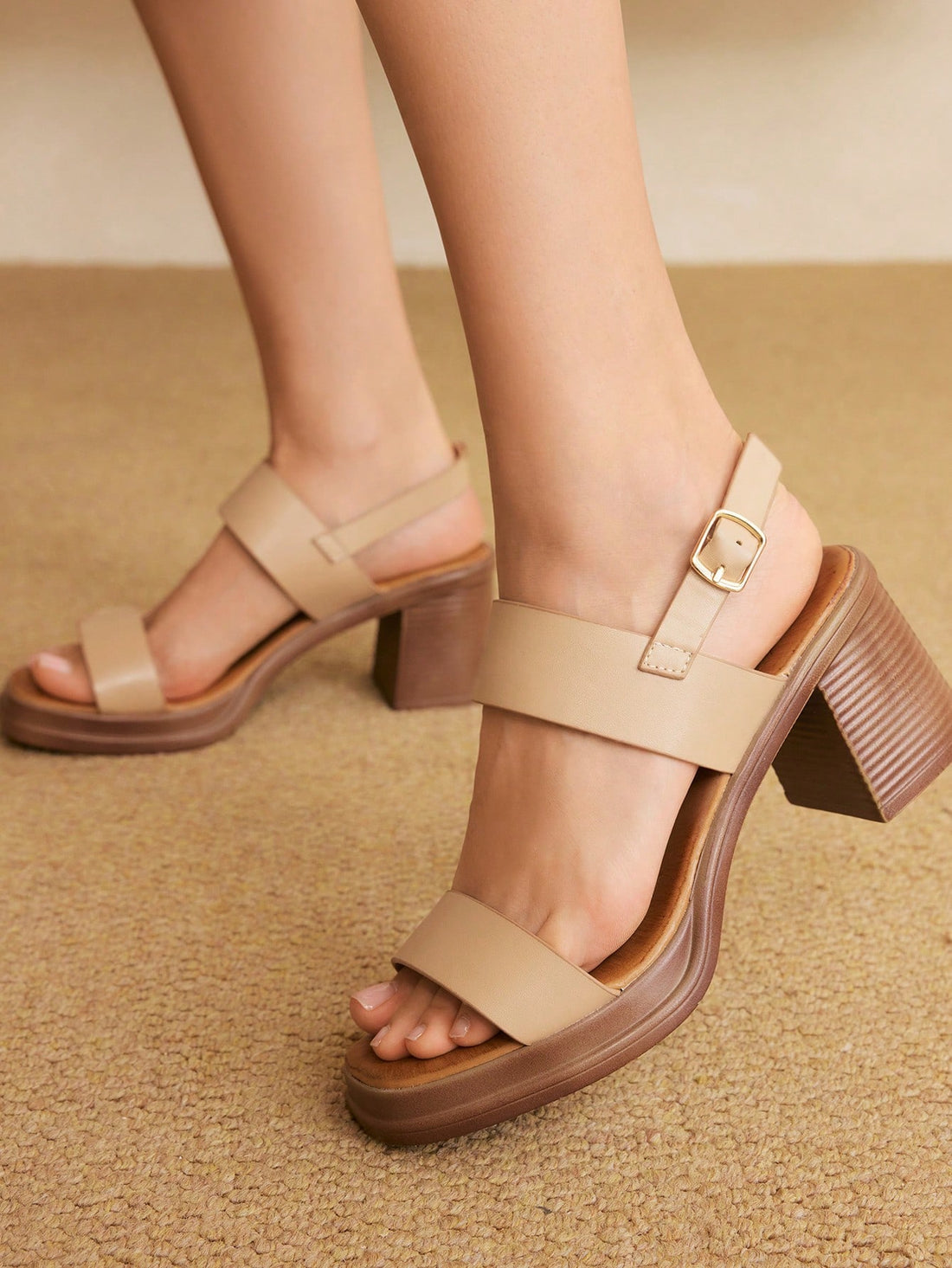 Step into the spotlight with these stunning apricot chunky heel pumps that blend minimalist elegance with maximum comfort. Perfect for parties, festivals, and nights out, these beauties feature a sleek silhouette that pairs effortlessly with any outfit—from flowing dresses to tailored separates. The sturdy chunky heel keeps you grounded while you dance the night away, offering both style and stability. Whether you're hitting the dance floor or making a grand entrance, these pumps deliver that coveted "I wok