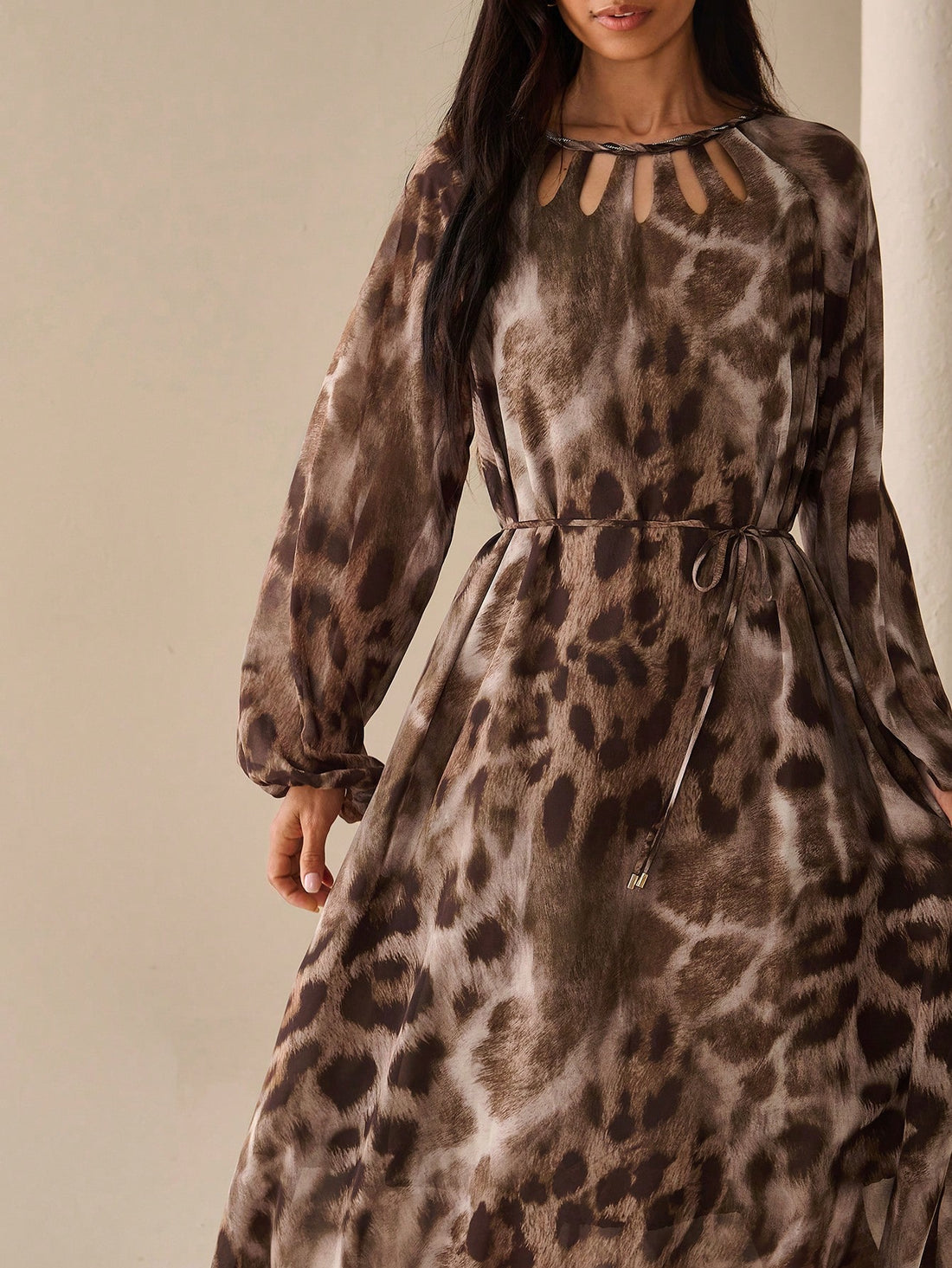 Step out in style with this chic handmade leopard print dress, designed to bring effortless urban elegance to your wardrobe. Its long sleeves add a touch of sophistication, while the bold print keeps things fun and playful. Perfect for turning heads whether you're out on the town or enjoying a casual day with flair.