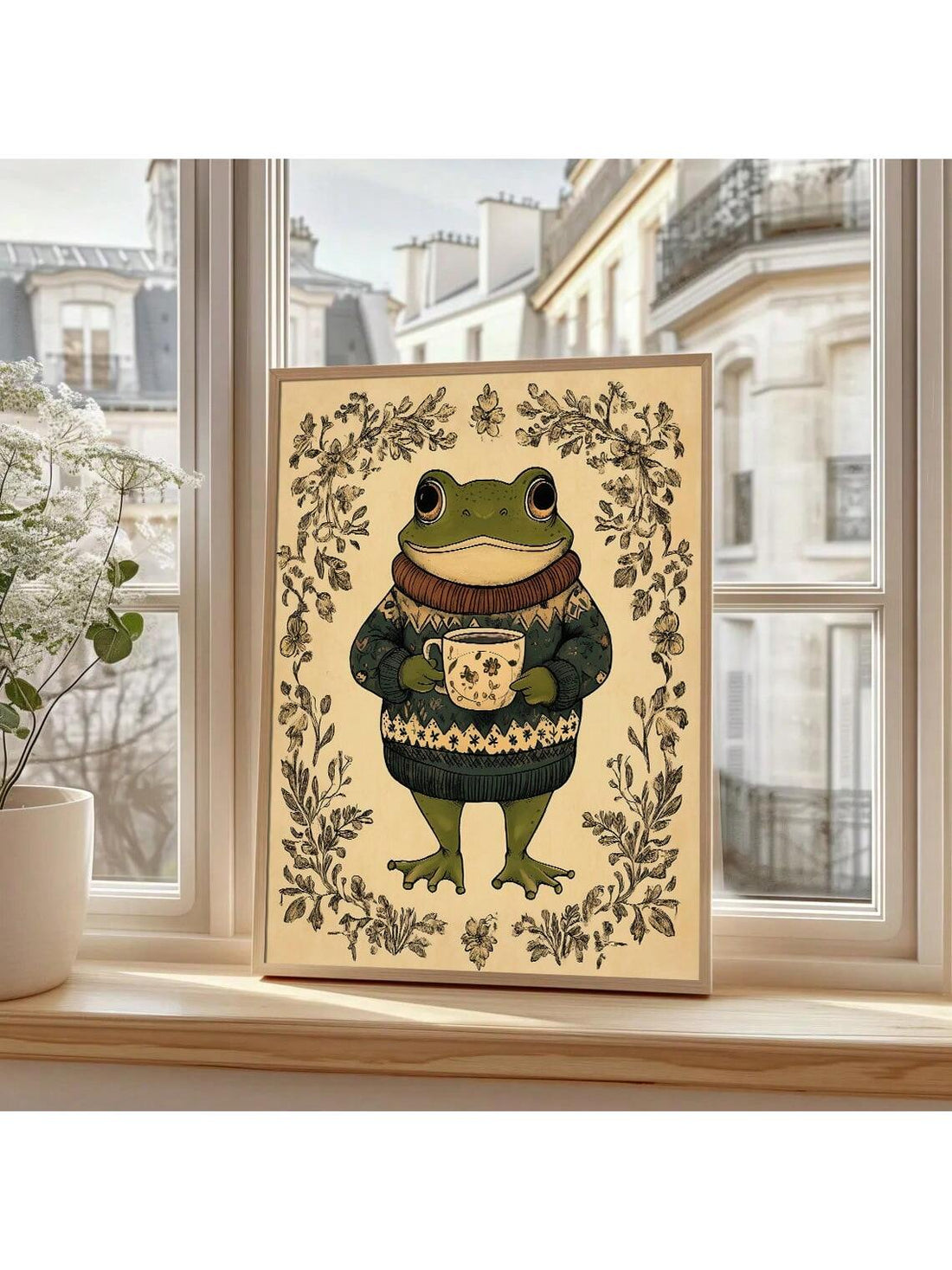 Bring a touch of whimsical charm to any room with this Cottagecore Botanical Frog Wall Art. This frameless canvas print combines minimalist design with delightful frog illustrations, perfect for nurseries or cozy home spaces. Its gentle, nature-inspired vibe adds playful warmth while keeping your decor fresh and light. Easy to hang and sure to spark smiles, it’s a sweet splash of botanical fun for your walls.