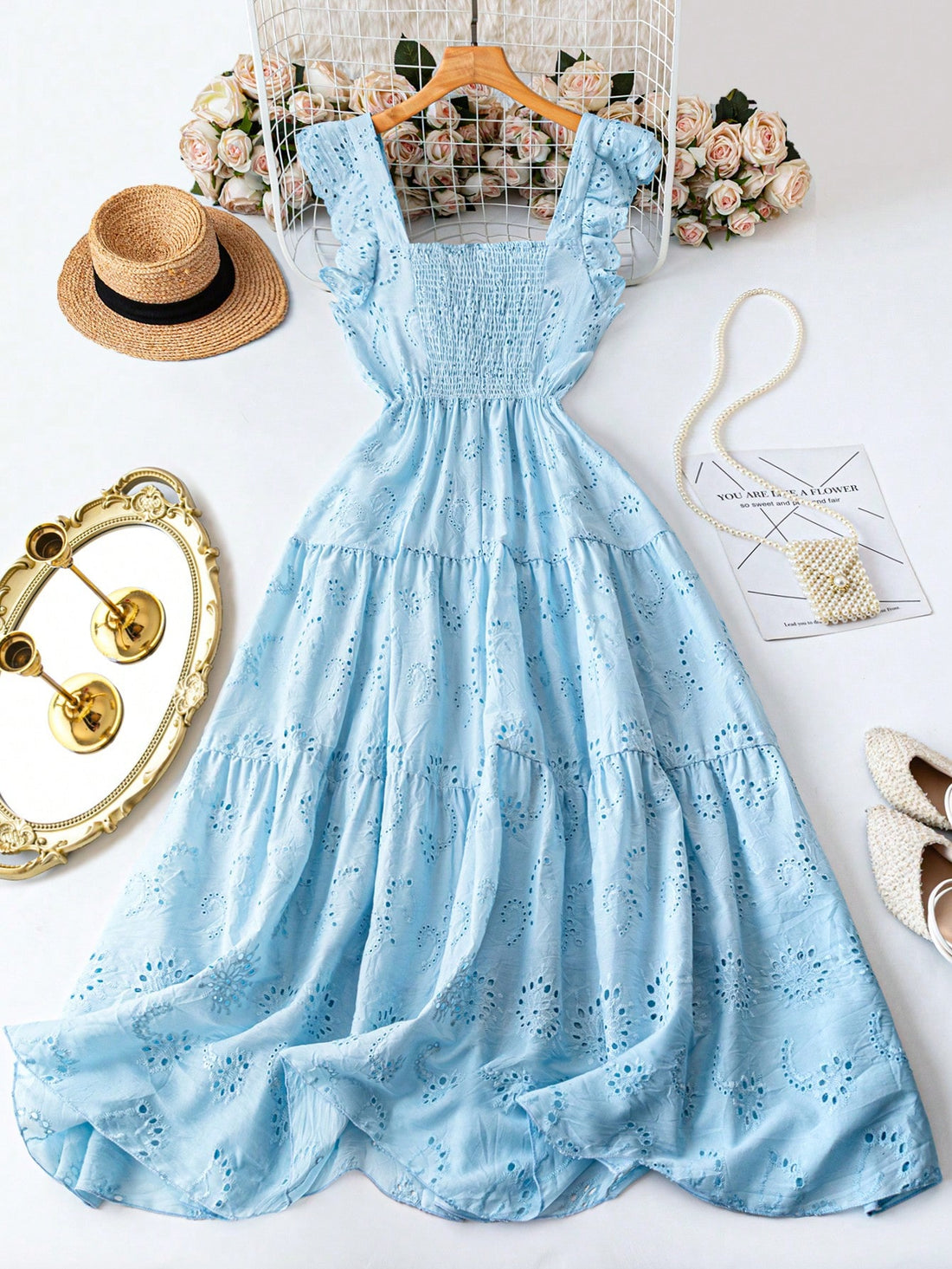 Step into spring and summer with this Elegant Plus Size Maxi Dress, designed to flatter with a chic square neckline and playful cap sleeves. Button details add a touch of charm, while the flowing maxi length ensures comfort and style all day long. Perfect for sunny days and breezy evenings, this dress brings effortless elegance to your warm-weather wardrobe.