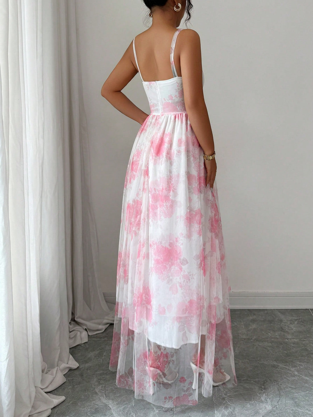 Twirl into elegance with this charming floral A-line dress! Featuring a sleeveless silhouette and defined waist, it's the perfect blend of timeless style and modern flair. The vibrant floral print brings a fresh, feminine touch to any occasion—from casual brunches to garden parties. The flattering A-line cut skims beautifully over curves while the fitted waist creates a polished, put-together look. Effortlessly chic and wonderfully versatile, this dress is your go-to piece for making a graceful impression.