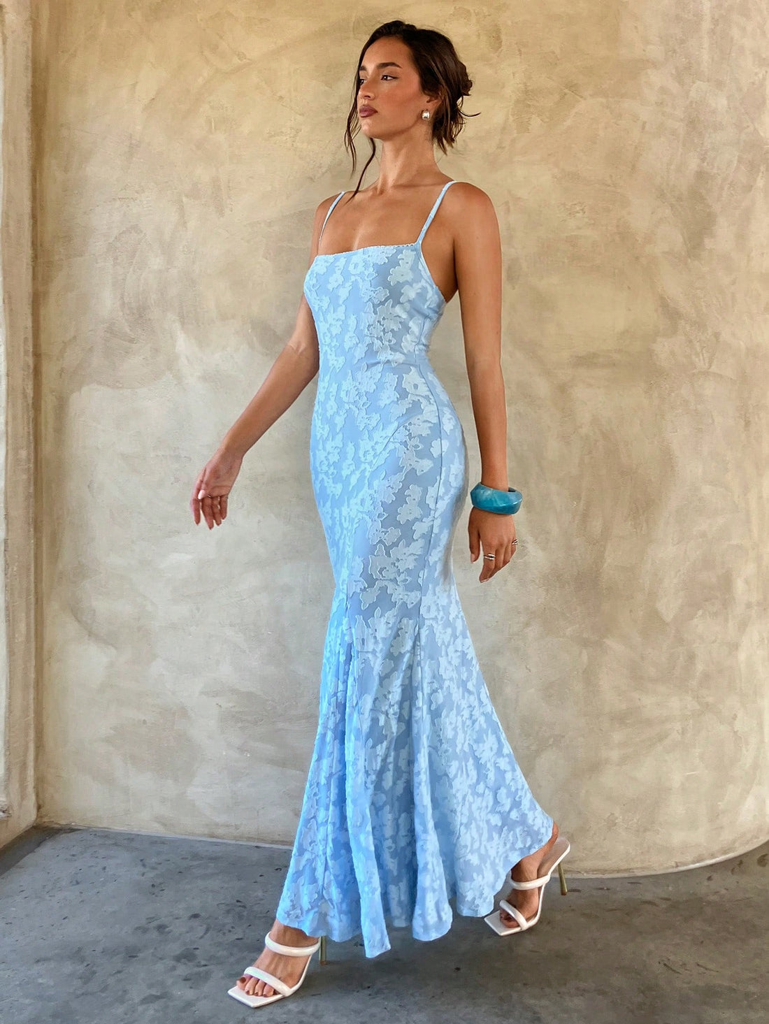 Slip into this elegant blue knitted bodycon maxi dress designed to flatter every curve with a cozy, stretchy fit. Perfectly versatile, it takes you from a polished office look to a sun-soaked vacation, a lively party, or a memorable graduation celebration. Its vibrant hue and sleek silhouette bring playful sophistication to any occasion, keeping you comfortable and effortlessly stylish all day long.