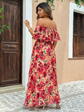 Elegant Pleated Flare Sleeve Maxi Dress for a Romantic Getaway