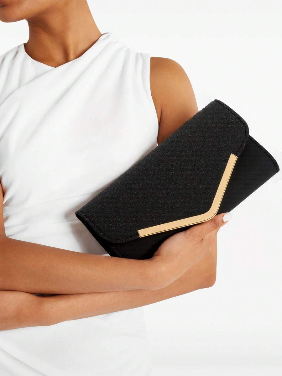 Step into the spotlight with this Elegant Evening Clutch Bag! Its sleek envelope design adds a dash of chic to any wedding or party outfit, while the compact size keeps your essentials close without the bulk. Perfect for twirling on the dance floor or stealing the spotlight at cocktail hour, this clutch is your new go-to accessory for effortless glam. Who says sophistication can’t have a little fun?