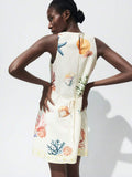 Women's Summer Floral Mini Dress with Ruffles - Perfect for Beach Days & Concerts 