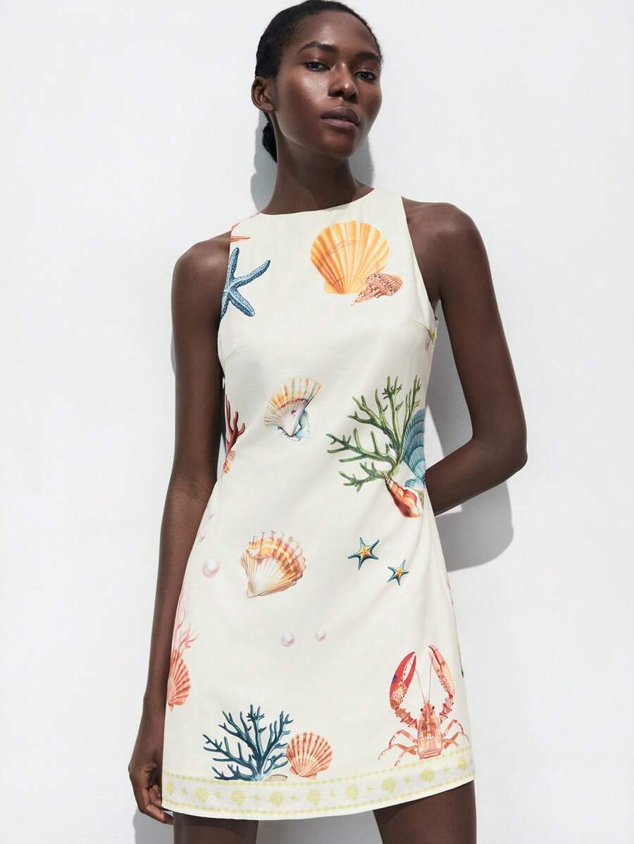 Women's Summer Floral Mini Dress with Ruffles - Perfect for Beach Days & Concerts 