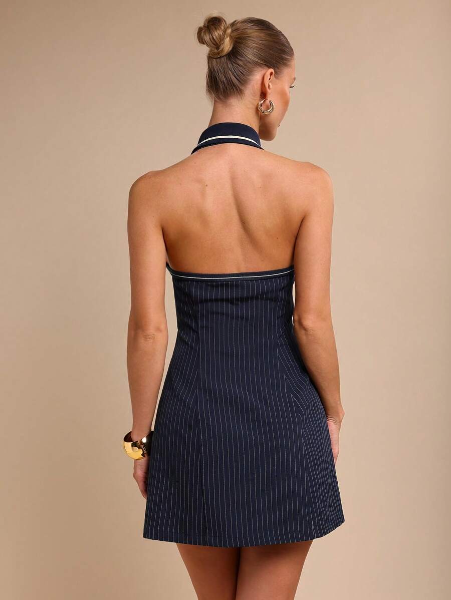 Discover the perfect dress that flatters and turns heads! This chic mini dress features a flattering V-neckline and cinched waist that accentuates your curves beautifully. Crafted for warm-weather comfort, it's your go-to piece for spring brunches, summer outings, or casual date nights. The elegant silhouette pairs effortlessly with sneakers for a laid-back vibe or heels for something more polished. Whether you're hitting the town or enjoying a relaxed weekend, this versatile dress brings effortless sophist