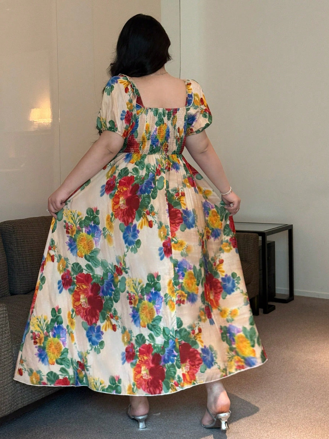 Escape to paradise in this show-stopping off-the-shoulder dress that's pure vacation vibes. The vintage-inspired A-line silhouette flatters every figure, while the vibrant dopamine print brings instant joy and color to your beach days. Perfect for turning heads at seaside getaways, poolside lounging, or sunset strolls along the shore. The elegant off-shoulder neckline adds a touch of sophistication without sacrificing fun. Whether you're sipping cocktails by the ocean or exploring tropical destinations, thi