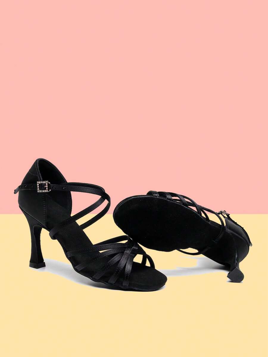 Step up and twirl with these High-Quality Satin Latin Dance Shoes designed just for women who love to shine on the dance floor. Crafted with smooth satin, they bring elegance to every ballroom, wedding, or performance moment. These shoes combine style and comfort, so you can move freely while stealing the spotlight. Let your feet do the talking and dance the night away in dazzling style!