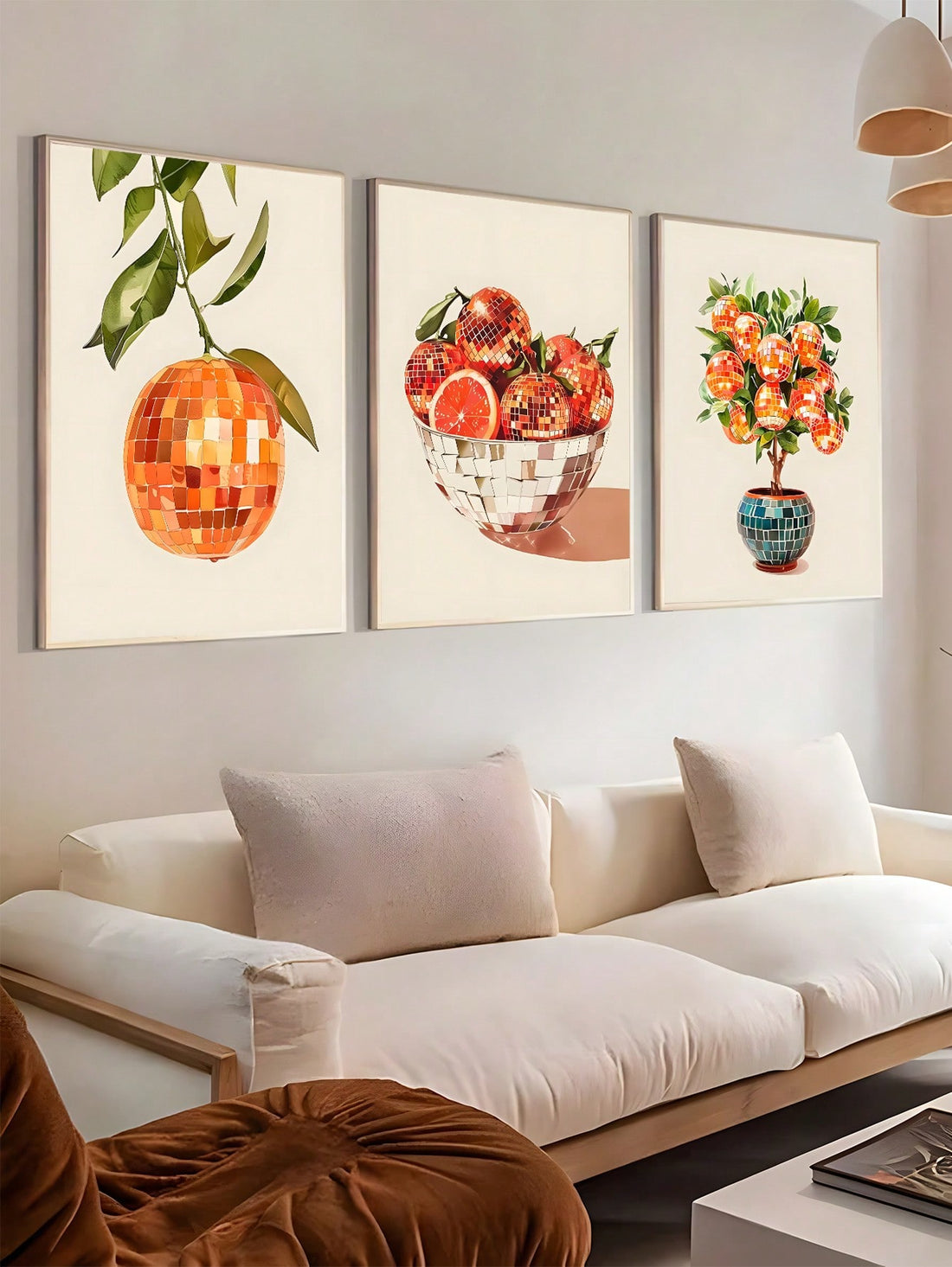 Step back in time with this groovy Retro Vintage Orange Mirror Ball Art Set, where Y2K nostalgia meets contemporary cool. This exquisite collection features vibrant oil paintings that capture the essence of early 2000s maximalism, complete with shimmering mirror ball motifs in bold orange hues. Perfect for transforming any room into a retro-inspired sanctuary, these pieces bring instant personality and warmth to home offices, living spaces, or creative studios. Whether you're a devoted vintage enthusiast or