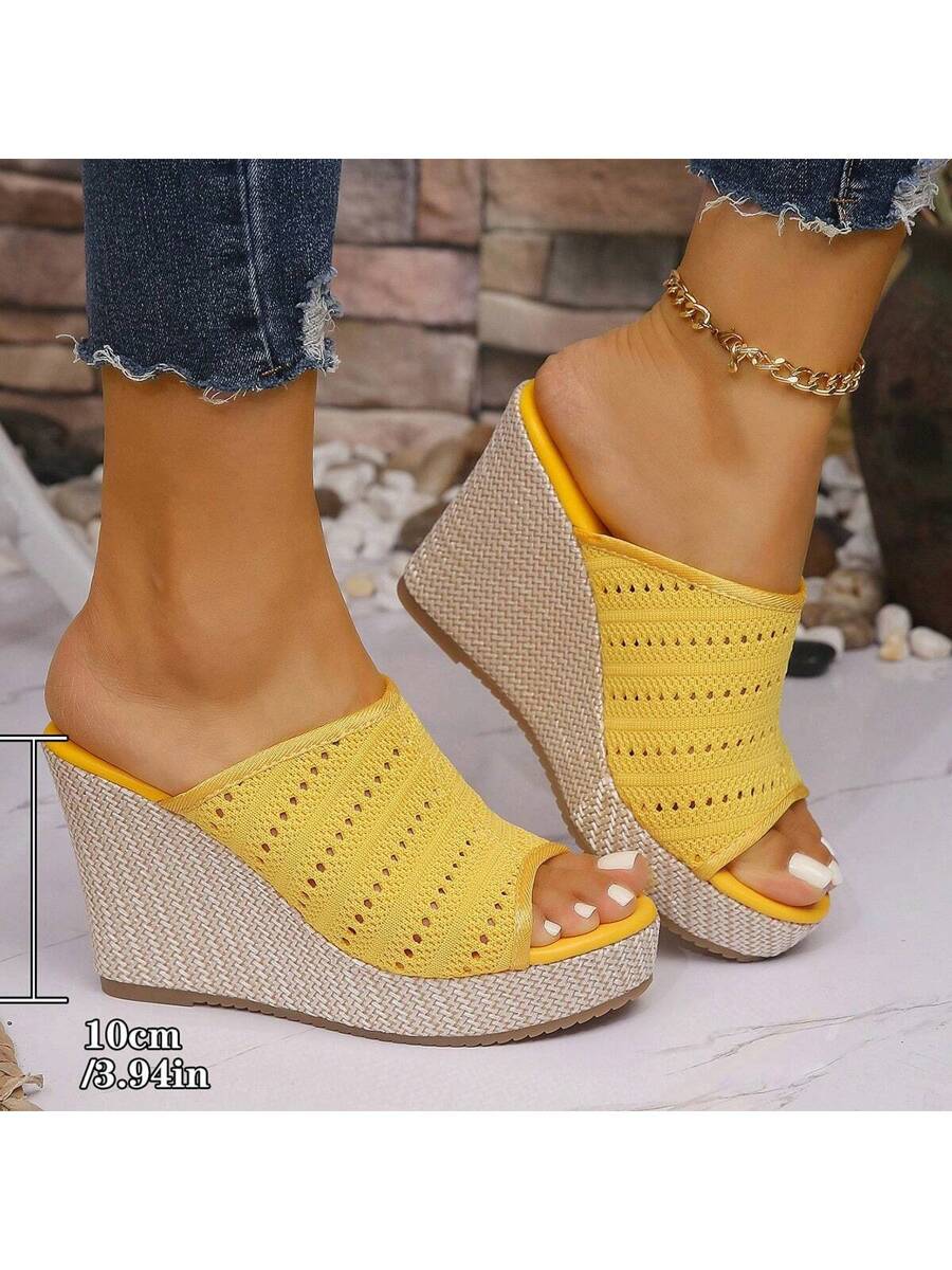 Step into style and comfort with these Chic Plus Size Hollow Lace Peep Toe Wedge Sandals. Featuring breathable mesh and a thick sole, they add a playful twist to your wardrobe while keeping your feet happily cushioned. Perfect for sunny days and lively nights, these wedges blend flirty lace with all-day support for an effortlessly fabulous look. Elevate your 2025 collection with a fun, fresh vibe!