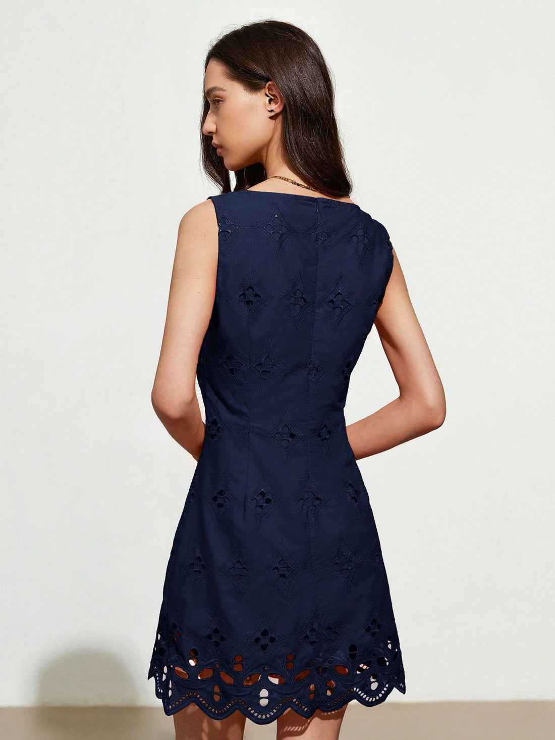 Step into charm and confidence with this Elegant Sleeveless Hollow Embroidery Dress. Its slim fit highlights your silhouette while the delicate hollow embroidery adds a touch of whimsy and grace. Perfect for turning heads at any event, this dress keeps things light and playful without sacrificing style. Ready to make your wardrobe sparkle? This dress is your new secret weapon.
