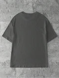 Image 3 - back view of Stylish Plus Size Floral Print Casual T-Shirt for Women - Perfect for Holidays