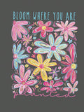 Image 4 - print detail of Stylish Plus Size Floral Print Casual T-Shirt for Women - Perfect for Holidays
