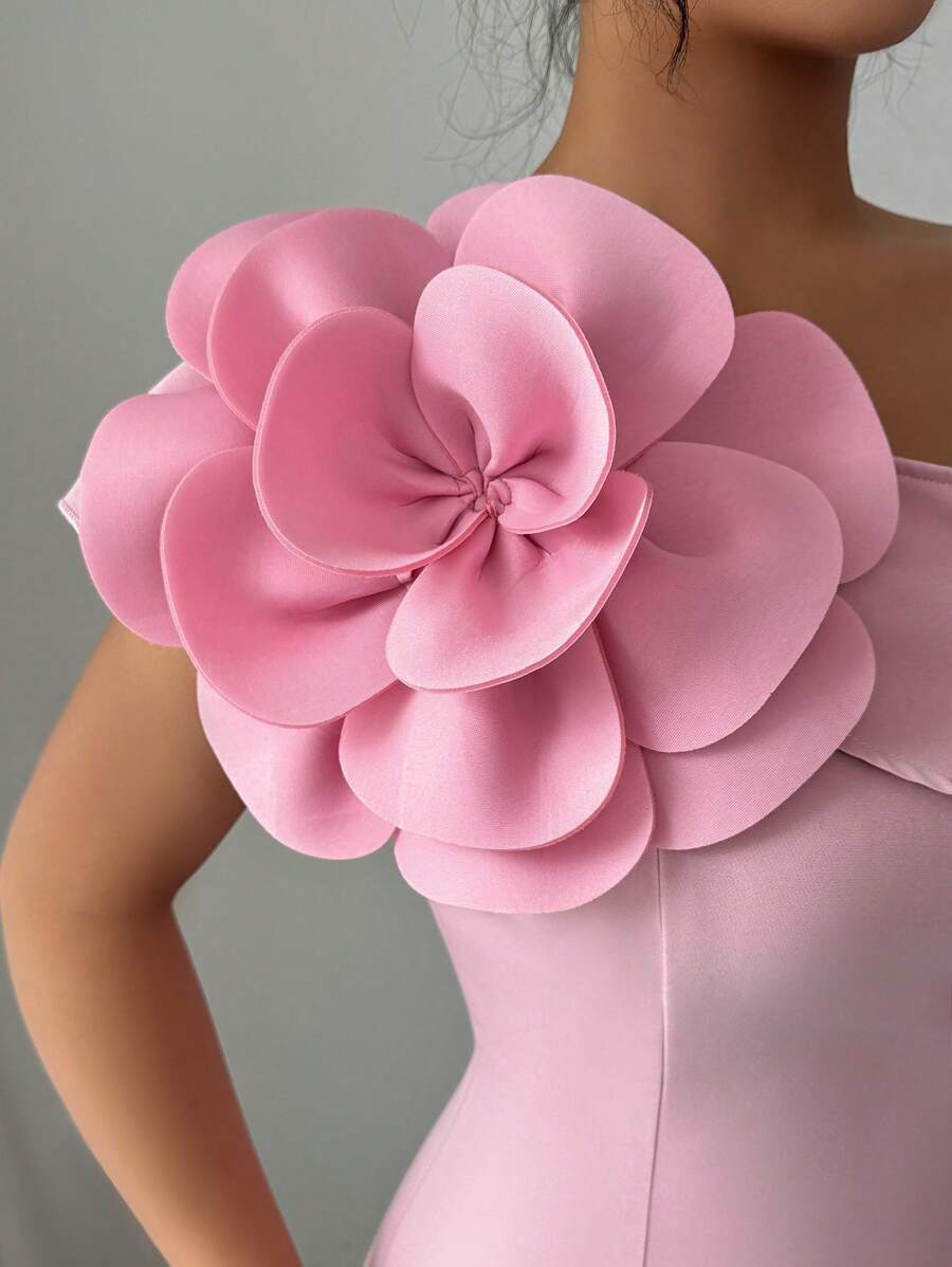 Elevate your evening look with this sophisticated French-inspired party dress. The striking 3D floral design adds dimensional texture and visual interest, while the asymmetrical neckline creates an elegant, modern silhouette. Perfect for cocktail events, celebrations, or upscale gatherings, this dress combines timeless European elegance with contemporary styling. The thoughtful asymmetrical cut flatters various body types and adds an artistic touch that sets you apart. Ideal for making a refined, memorable 