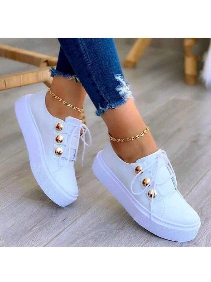 Step out in style and comfort with these plus size women's casual round toe shoes! Designed to blend European flair with American ease, they offer a perfect fit for your feet and your fun side. Whether you're strolling through the city or running errands, these shoes bring a playful twist to everyday fashion without sacrificing coziness. Embrace your steps with shoes that feel as good as they look!