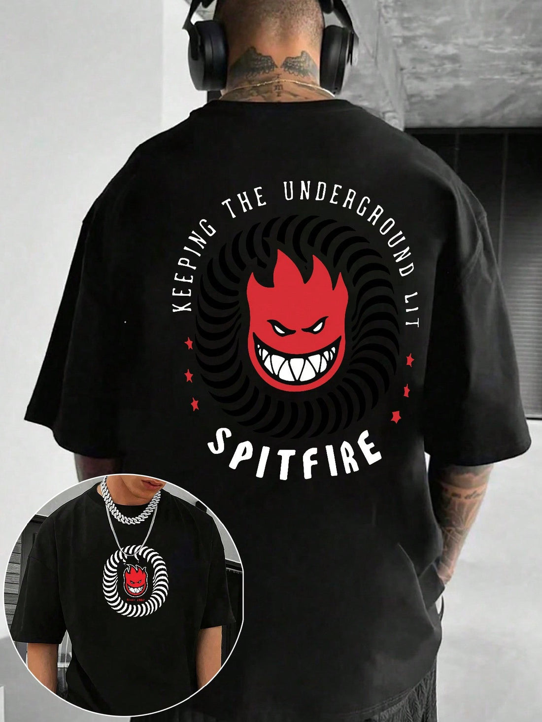 Bring the heat with the Spitfire Flame Graphic T-Shirt! Crafted from 100% soft cotton, this unisex tee keeps you comfortable while turning heads. Its bold flame design adds a playful edge to your casual look, making it the perfect gift for those who love to stand out with style and a spark of fun.