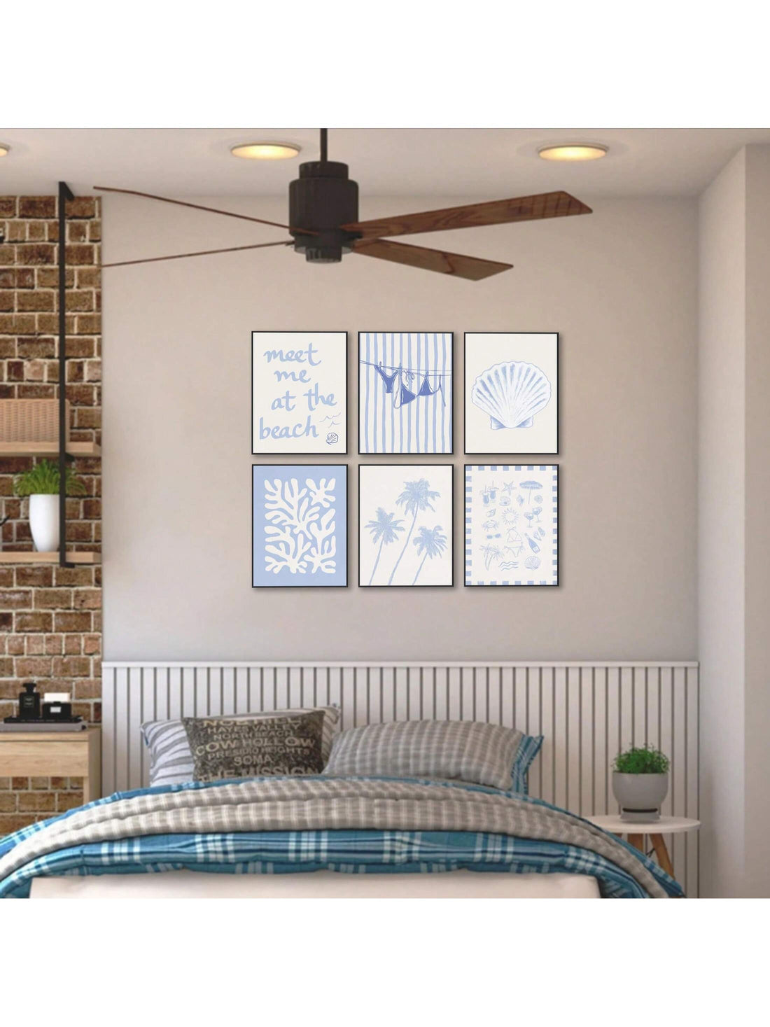 Bring a splash of seaside charm to any room with this playful 6-piece wall art set. Featuring delicate seashells, whimsical starfish, and graceful palm trees, these prints add a breezy, beachy vibe perfect for girly spaces. Brighten your walls with coastal elegance that feels like a day at the shore, every day.