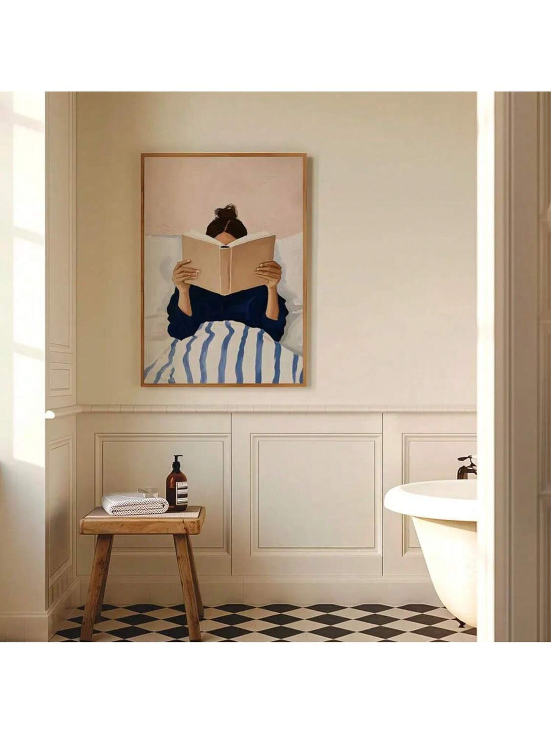 Add a touch of charm and nostalgia to your space with this Vintage Woman Reading Wall Art Poster. Perfect for book lovers, it brings a cozy, aesthetic vibe to bedrooms and living rooms alike. Let this playful piece inspire your next reading adventure while enhancing your decor with timeless elegance.