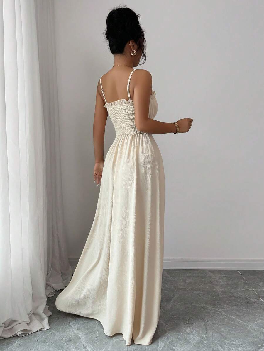 Twirl into romance with this dreamy cream and yellow dress that's equal parts elegant and enchanting. The charming square neckline frames your shoulders beautifully, while delicate ruffled hems add a playful flutter to every step. Perfect for date nights, garden parties, or whenever you want to feel like the main character in your own love story. This is the dress that makes you feel effortlessly graceful and utterly irresistible.