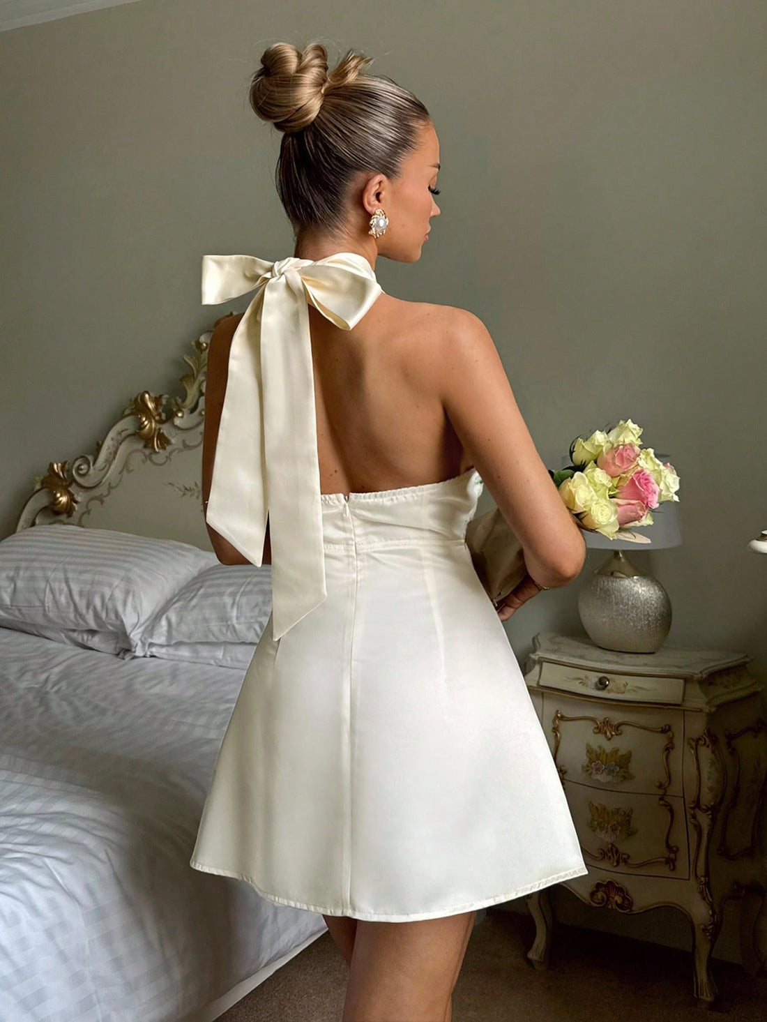 Step into summer with this playful A-line crochet halter dress! The backless design keeps things flirty and cool, while the mini length adds a fun, youthful vibe. Perfect for elegant garden parties or sunset soirées, this dress combines breezy comfort with chic style to make every event feel like a celebration.