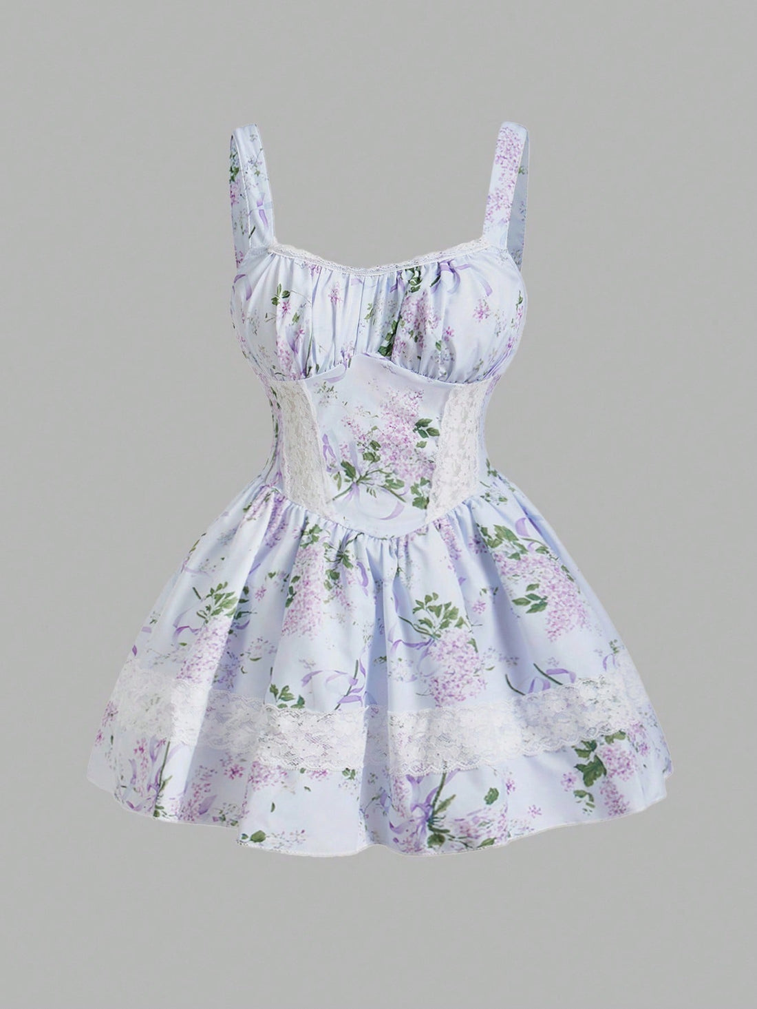 Step into summer with this playful purple floral mini dress that’s perfect for any occasion. Its vibrant pattern and breezy fit keep you cool and stylish, whether you're brunching with friends or dancing at a garden party. Lightweight and flirty, this dress makes effortless chic look easy all season long.