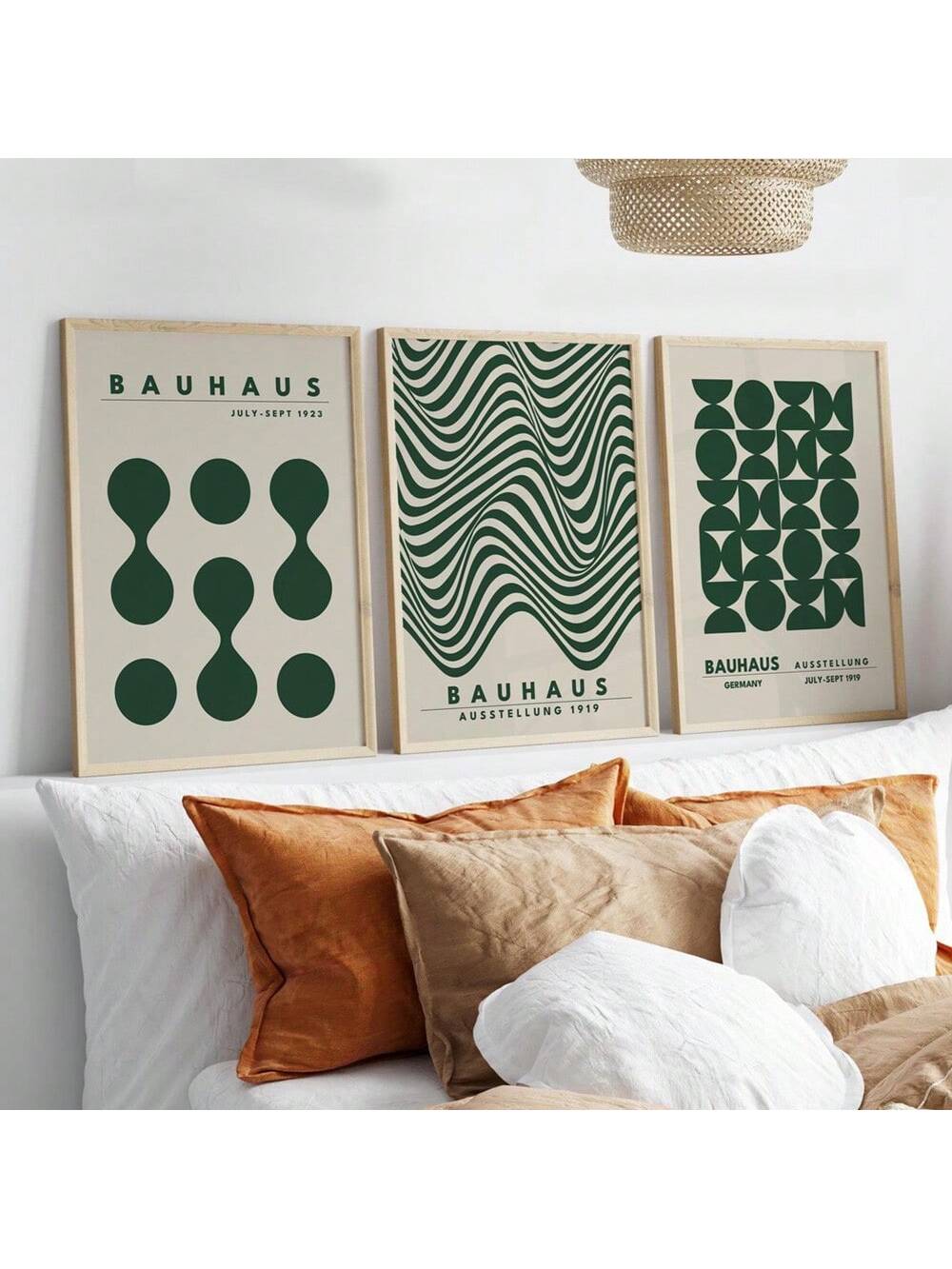 Infuse your space with a splash of modern charm using this Frameless Green Bauhaus Geometric Wall Art Set. These minimalist canvas posters bring bold shapes and fresh green hues together, perfect for adding a quirky twist to any room. Easy to hang and frame-free, they create a sleek, contemporary vibe that’s as fun as it is stylish. Let your walls do the talking!