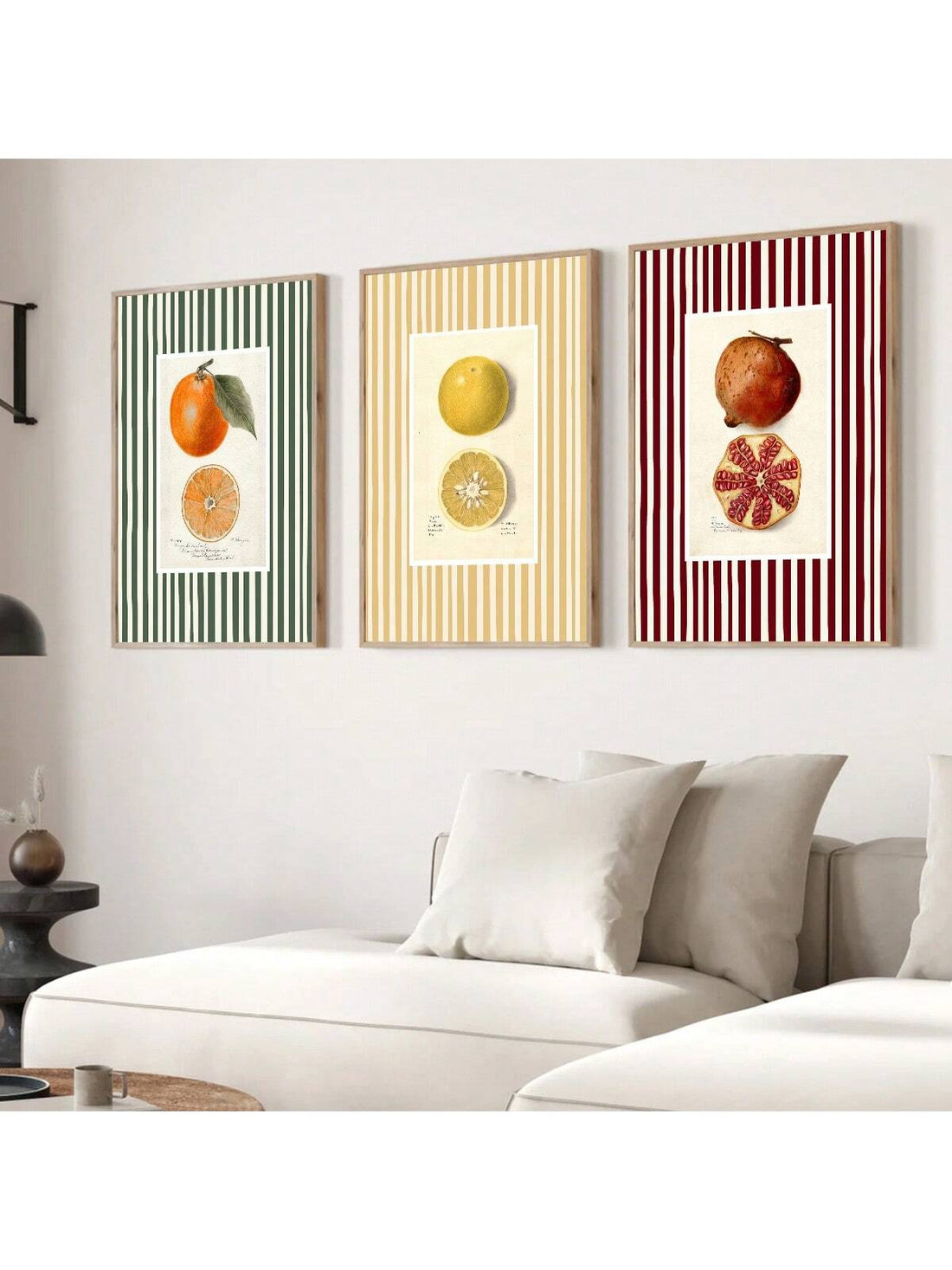 Add a splash of retro charm to your kitchen with this Vintage Minimalistic Fruit Art Print Set. Featuring clean lines and vibrant colors, these prints bring a playful yet stylish vibe to any modern space. Perfect for brightening up your walls and sparking joy during meal prep!