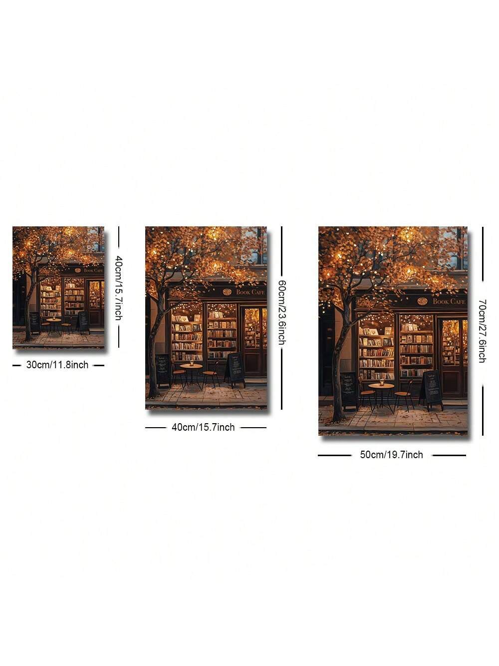 Transform your space into a warm autumn retreat with this charming cafe wall art print. Featuring soft, inviting aesthetics perfect for creating that cozy coffee-shop vibe at home, this frameless design brings effortless style to any room—whether you're decorating a dorm, bedroom, or living area. The muted autumn tones and nostalgic cafe vibes make it an instant mood-setter that pairs beautifully with minimalist or eclectic decor. No frame needed, just hang and let the good vibes flow. Your walls deserve a 