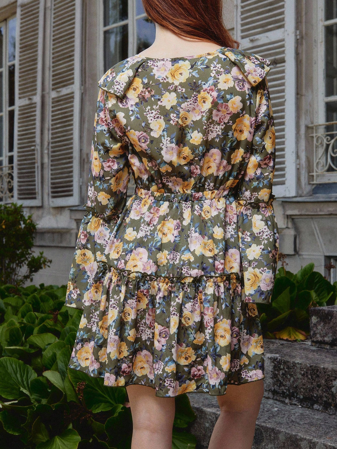 Twirl into autumn with this charming floral mini dress that captures vintage vibes with a modern twist. The delicate ruffled flared sleeves add a playful touch, while the cheerful floral print brings instant personality to your wardrobe. Perfect for casual outings, garden parties, or whenever you want to channel effortless elegance. This dress pairs beautifully with sneakers for a laid-back look or dress it up with boots for evening adventures. A timeless piece that celebrates your unique style.