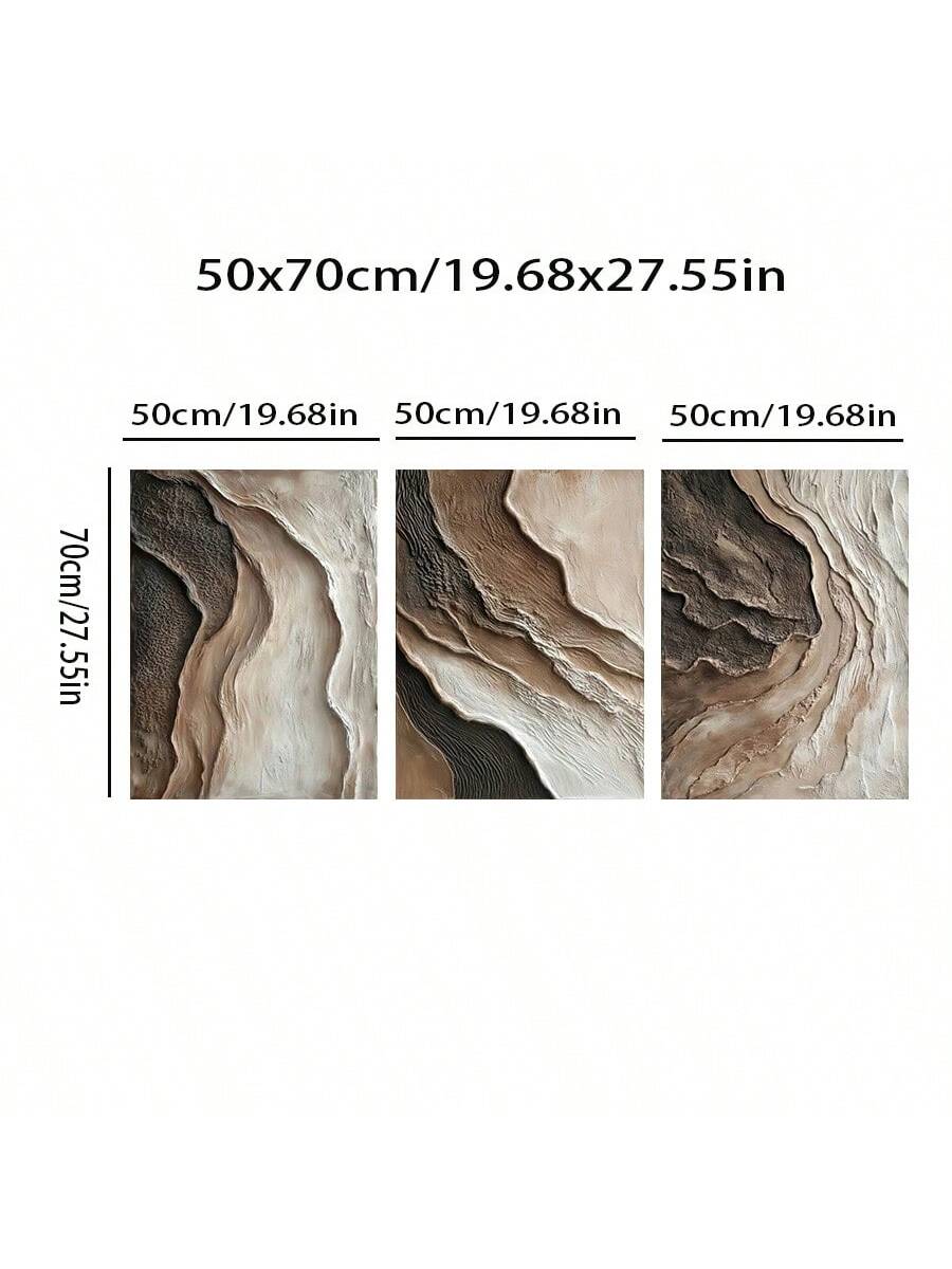 Add a splash of modern charm with this 3-piece set of dark brown abstract geometric canvas art. Perfect for brightening up your home or bathroom, these stylish pieces bring a playful twist to any wall—turning everyday spaces into artful statements!