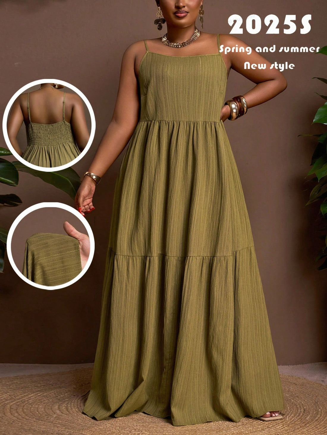 Step into summer with this playful and comfy plus size green sleeveless A-line dress. Its stretchy fabric moves with you, keeping you cool and carefree all day long. Flattering and fun, this dress is perfect for sunny adventures or relaxed weekend outings. Embrace effortless style and unbeatable comfort in one vibrant package!