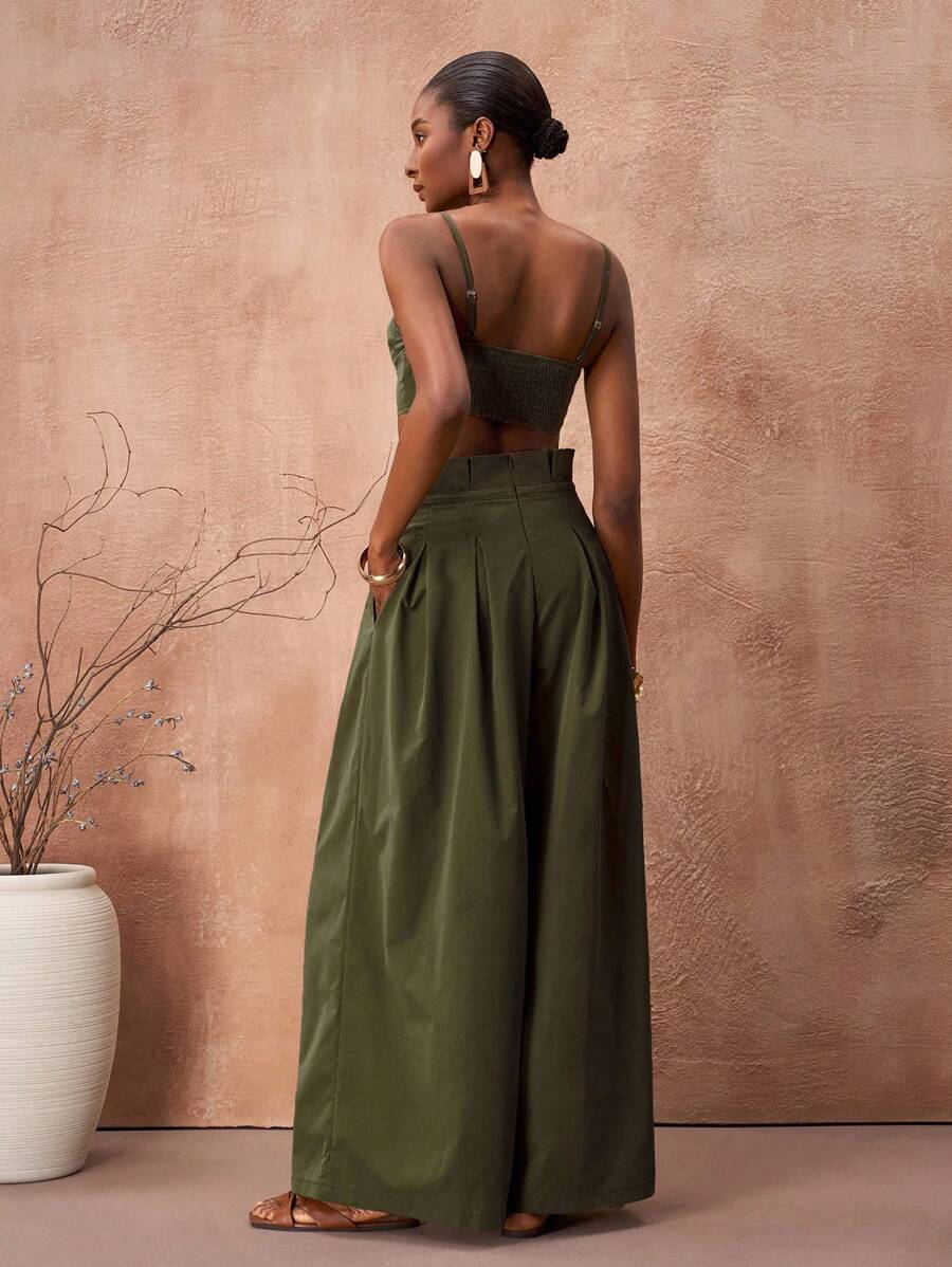 Get festival-ready with this laid-back two-piece set in military green! Perfect for music festivals, beach days, or casual college vibes, this versatile combo lets you mix and match for endless outfit possibilities. The relaxed fit keeps you comfy while you're dancing, exploring, or just soaking up the sun. Whether you're heading to the main stage or grabbing lunch with friends, this set delivers effortless style that works everywhere. Pack it, wear it, love it—your summer wardrobe just got way more fun!