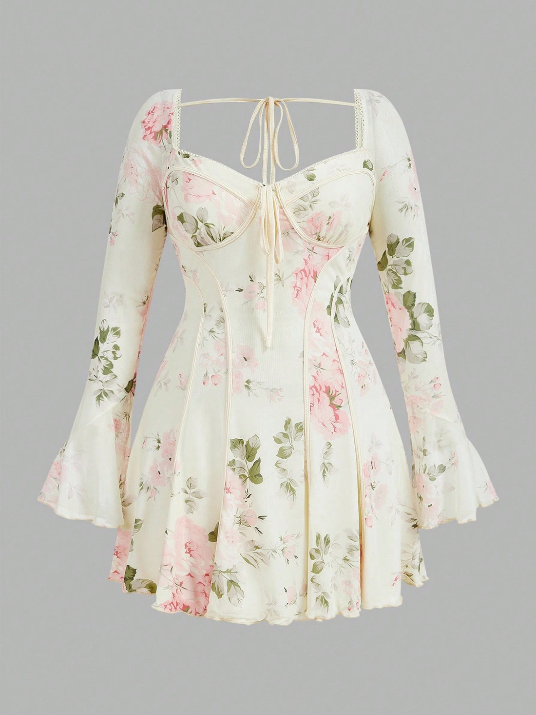 Bloom into spring with this charming floral sundress designed for curves and comfort. The sweetheart neckline flatters your silhouette while delicate flare sleeves add a touch of whimsy and movement. Perfect for garden parties, weekend brunches, or lazy afternoons, this plus-size beauty celebrates your style with vibrant botanical prints and effortless elegance. Slip it on and let the good vibes flow!