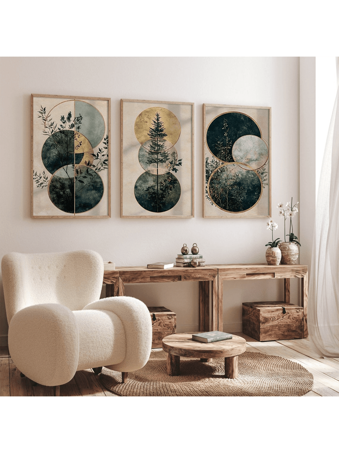 Bring a fresh burst of nature indoors with this playful 3-piece set of abstract green plant canvas wall art. Each piece adds a splash of vibrant greenery and modern charm, perfect for brightening up any room with a chic, botanical vibe. Easy to hang and sure to spark joy, this trio transforms your walls into a lively garden of style.