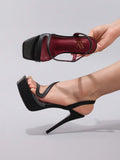 Elegant Black Lace Embroidered High Heel Platform Sandals for Women - Perfect for Parties and Night Out unique product image 10 black lace embroidered high heel platform sandal styling