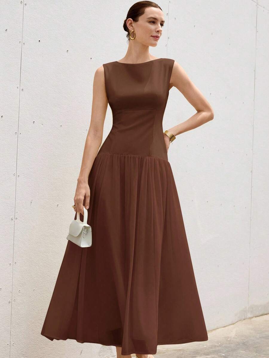 Brighten your style with this light yellow sleeveless dress that flows with every step. Crafted from soft chiffon, its pleated design adds a fun flared movement perfect for sunny days or lively evenings. Effortlessly playful and chic, this dress brings a fresh pop of color and graceful flair to your wardrobe.