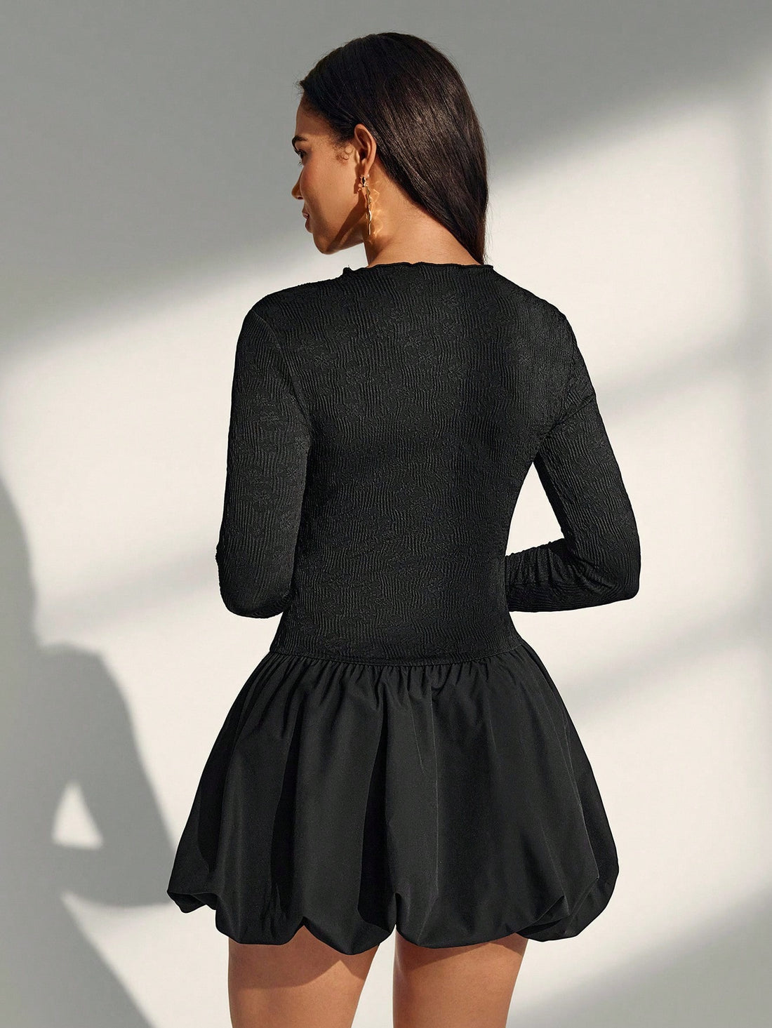 Elevate your autumn wardrobe with this charming patchwork knitted dress that blends texture and style effortlessly. The flared hem adds a playful twirl to every step, while the mixed-knit patchwork design brings visual interest and personality to your look. Perfect for layering with boots and a cozy cardigan or standing solo on milder fall days. This versatile piece transitions seamlessly from casual outings to weekend gatherings, making it a must-have for anyone who loves mixing comfort with fashion-forwar