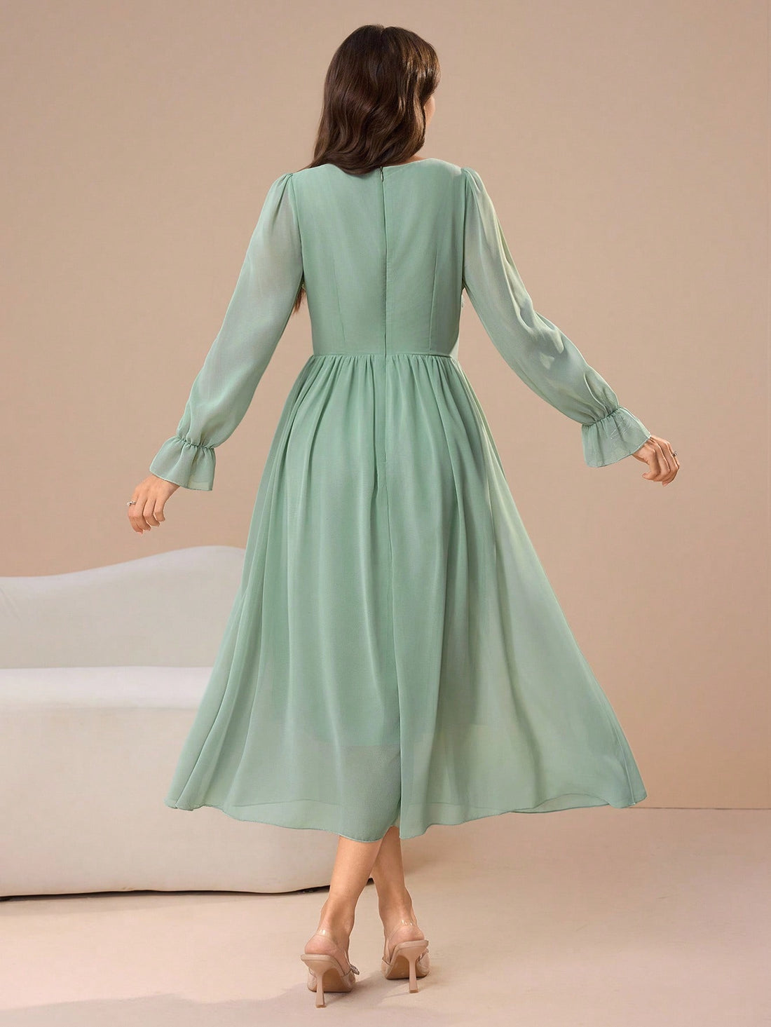 Turn heads at every party with this Elegant Ruched Waist Sequin Embroidery Dress. The ruched waist flatters your figure while shimmering sequins add just the right amount of sparkle. Perfect for any celebration, this dress combines playful charm with sophisticated style—making you the star of the night effortlessly.