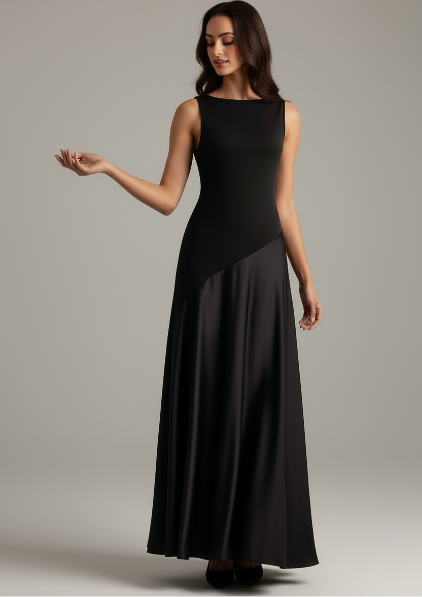 Slip into timeless sophistication with this stunning A-line sleeveless dress—your secret weapon for turning heads at weddings and winter galas. Crafted with an eye toward old money elegance, this piece whispers luxury without shouting about it. The flattering A-line silhouette skims gracefully over your frame, while the sleeveless design keeps things refined and modern. Perfect for fall and winter events where you want to look effortlessly put-together and undeniably chic. Because the best style? It's the k
